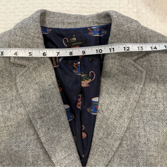 Talbots - Wool Blend Blazer Heather Gray - size 12 - Picture 7 of 11